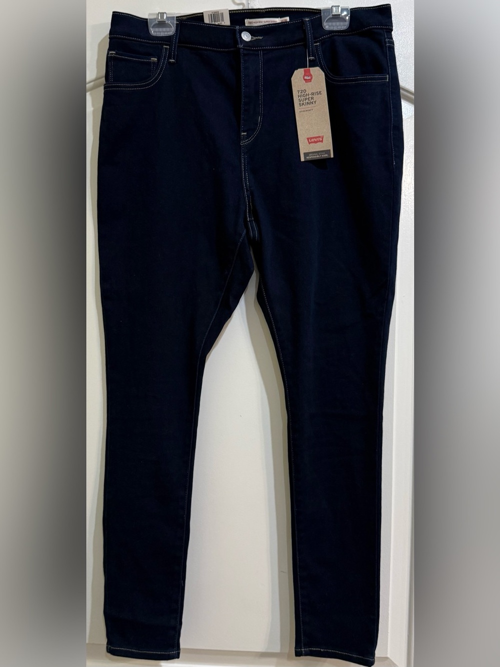 Levi's 720 High-Rise Super Skinny Jeans in Dark Navy NWT